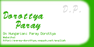 dorottya paray business card